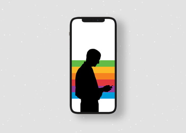 Hình nền Steve Jobs tối giản cho iPhone