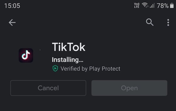 Cài đặt lại ứng dụng TikTok