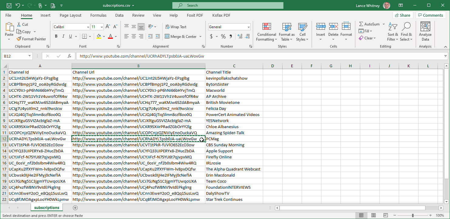 bảng tính Excel