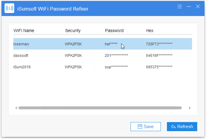 Lấy mật khẩu wifi 