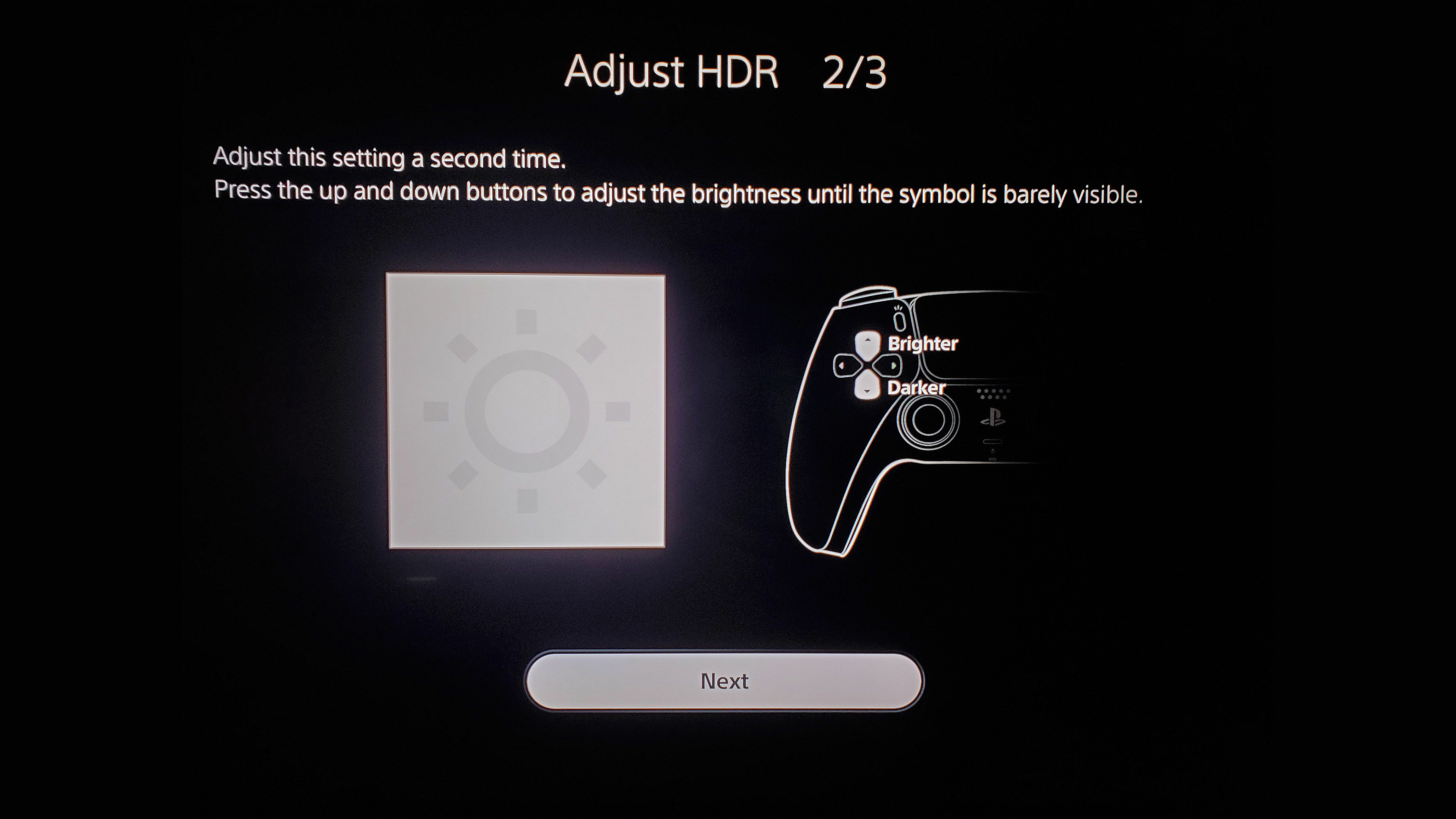 Hiệu chuẩn PS5 HDR