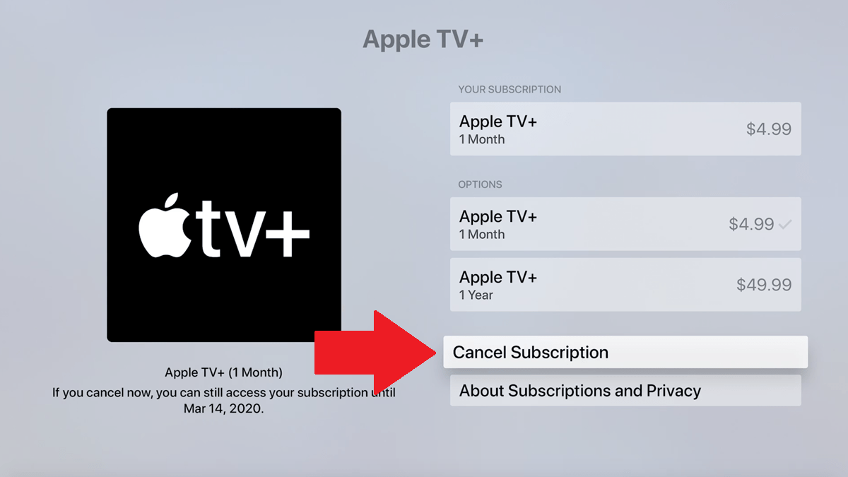 Đăng ký Apple TV + trên Apple TV