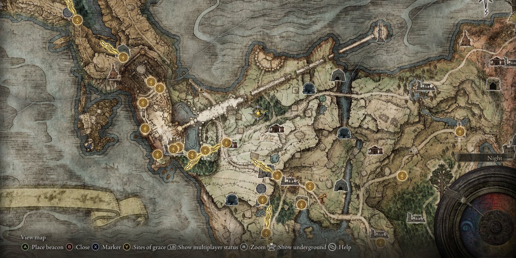 Bản đồ hướng dẫn trò chơi mới cùng với trò chơi Elden Ring