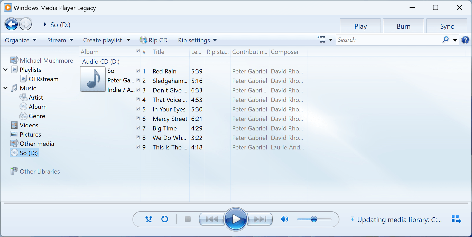 Windows Media Player kế thừa