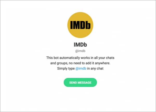 Telegram bot IMDb