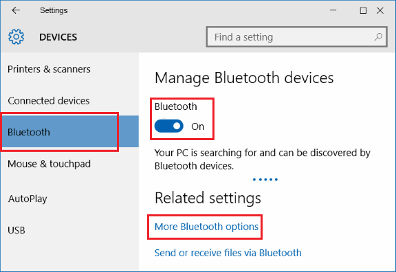 Cài đặt Bluetooth trên Windows PC