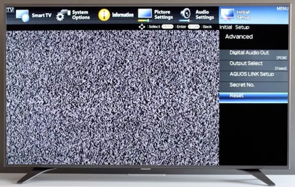 Cách thiết lập lại Smart TV Sharp của bạn