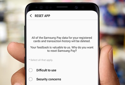 Đặt lại ứng dụng Samsung Pay