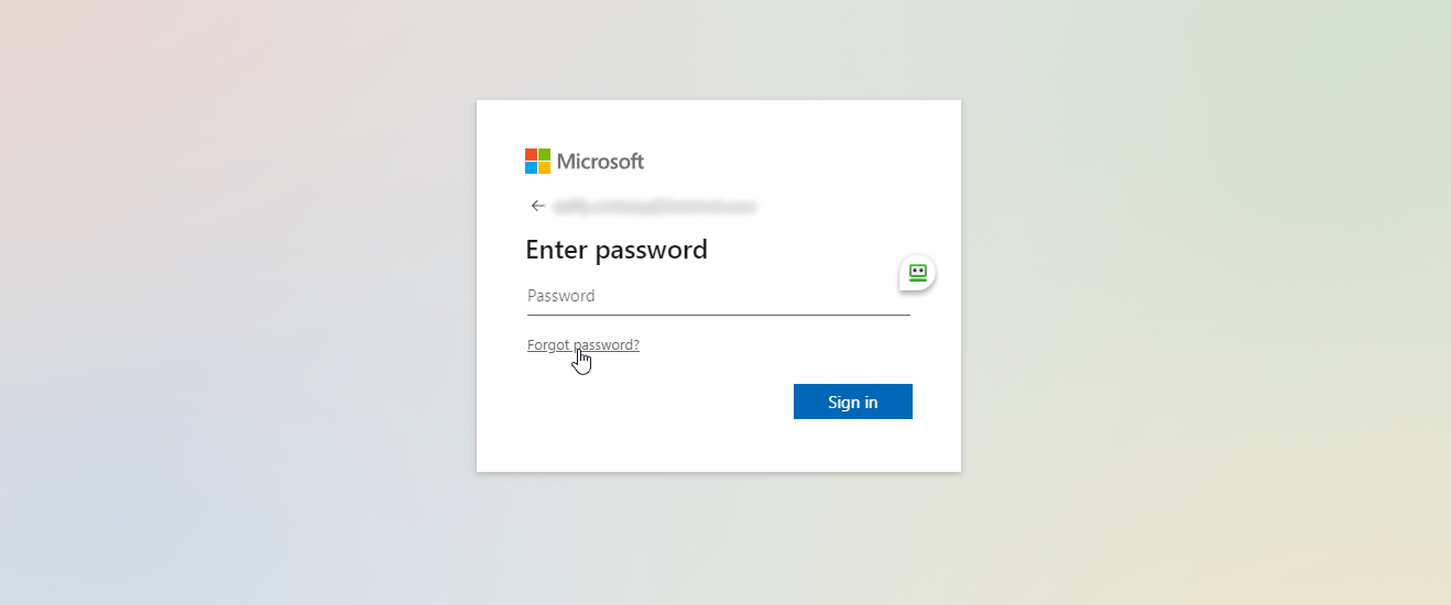 Liên kết mật khẩu quên