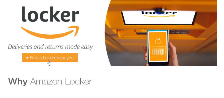 Tìm vị trí lưu trữ Amazon Locker của bạn